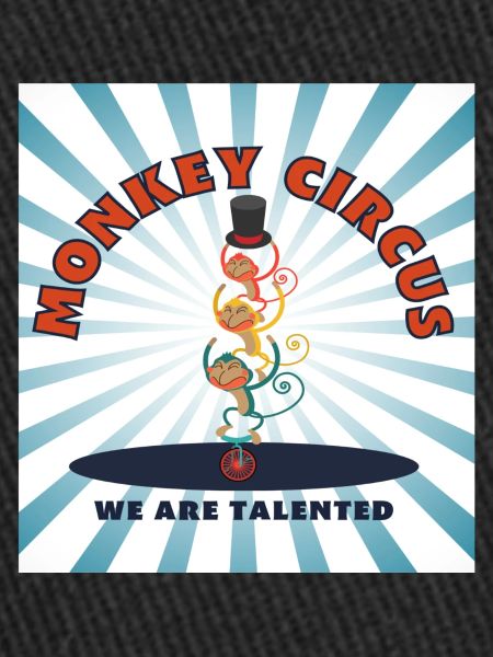 Monkey Circus - blue white