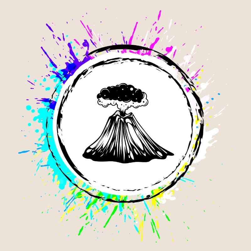 Vulkan icon symbol