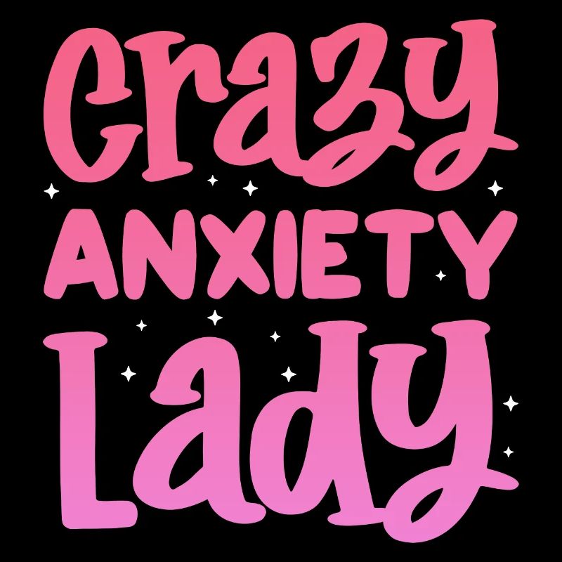 dame d’anxiété folle Design pour une dame folle