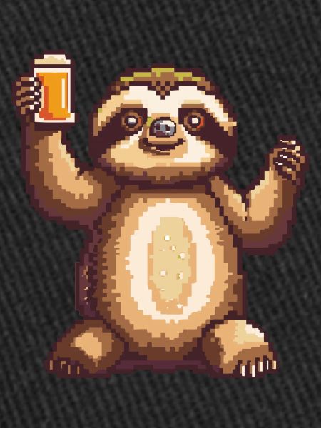 Sloth Beer Pixel