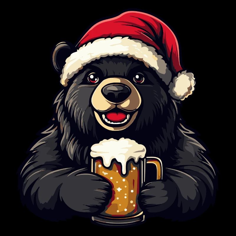 Bear Christmas Beer
