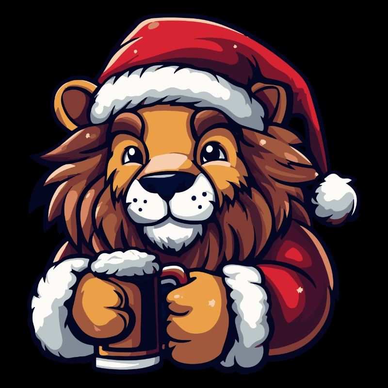 Löwe Weihnachten Bier