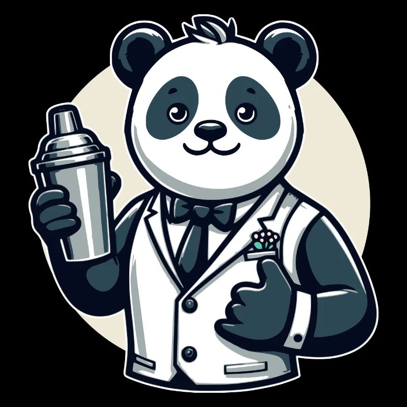 Panda Bear Cocktail Shaker