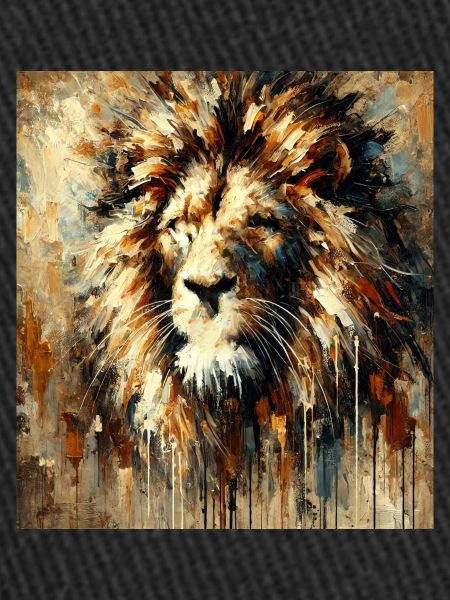 Abstract Lion Face