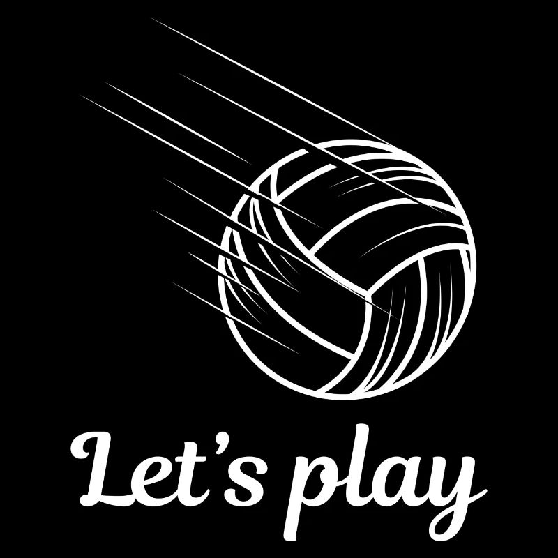 Let's play Volleyball Logo