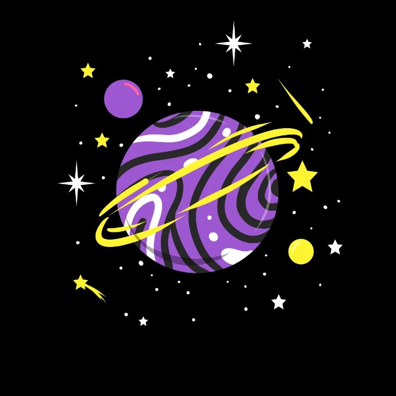 Nonbinary Space Planet Nonbinary Pride