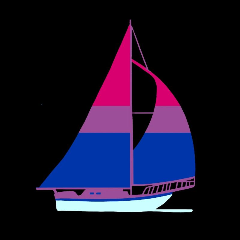 Segelboot Bisexual Pride
