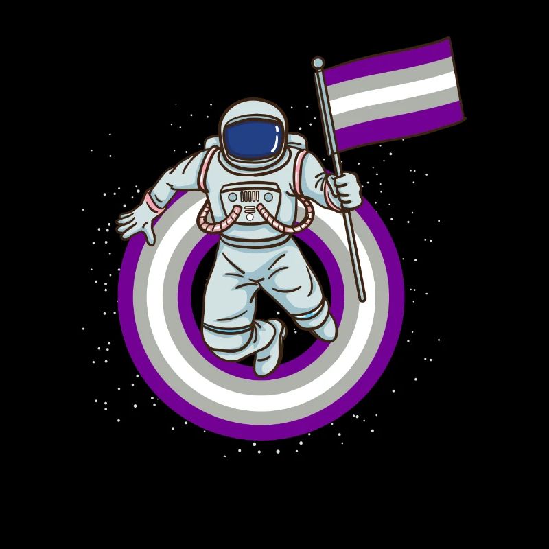 Astronaut Gray-Gender Pride Pride Flag
