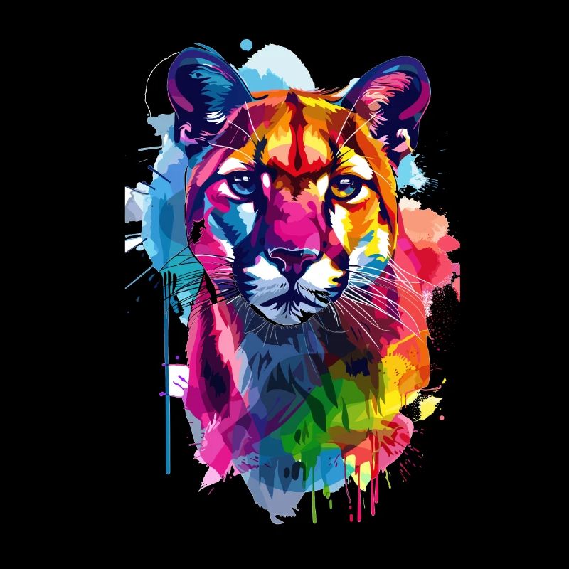 Bunter Kunst Wildtiere