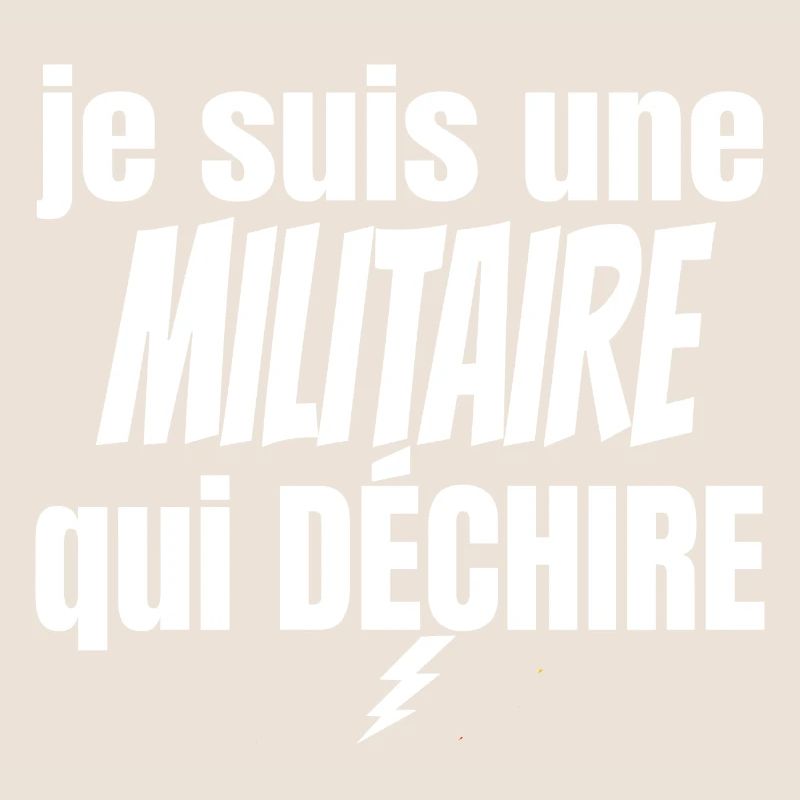 militaire qui déchire