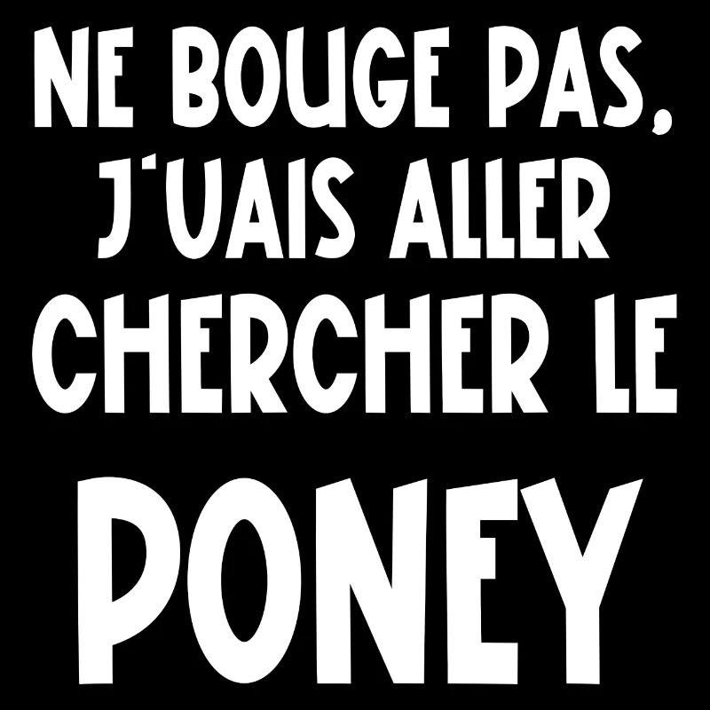 ne bouge pas je vais aller chercher le poney