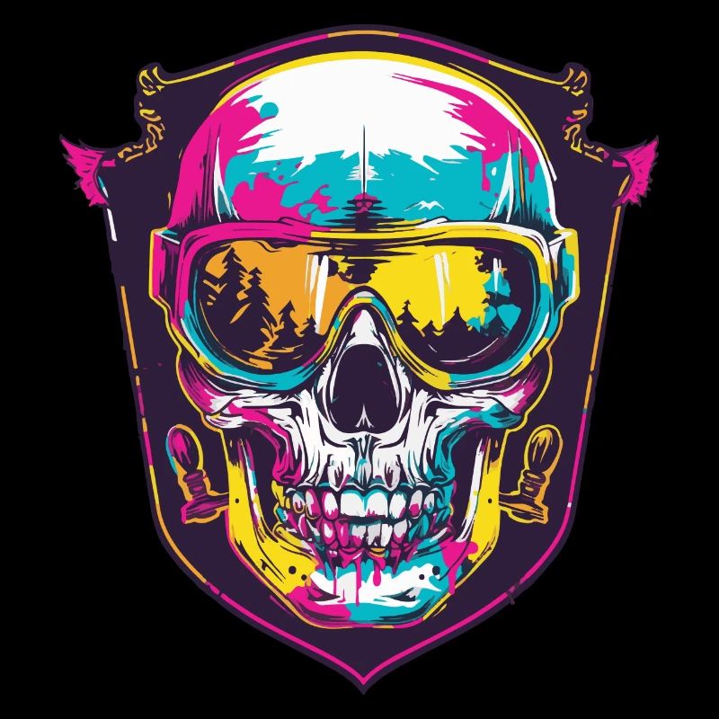 Ski Masque de ski Skull