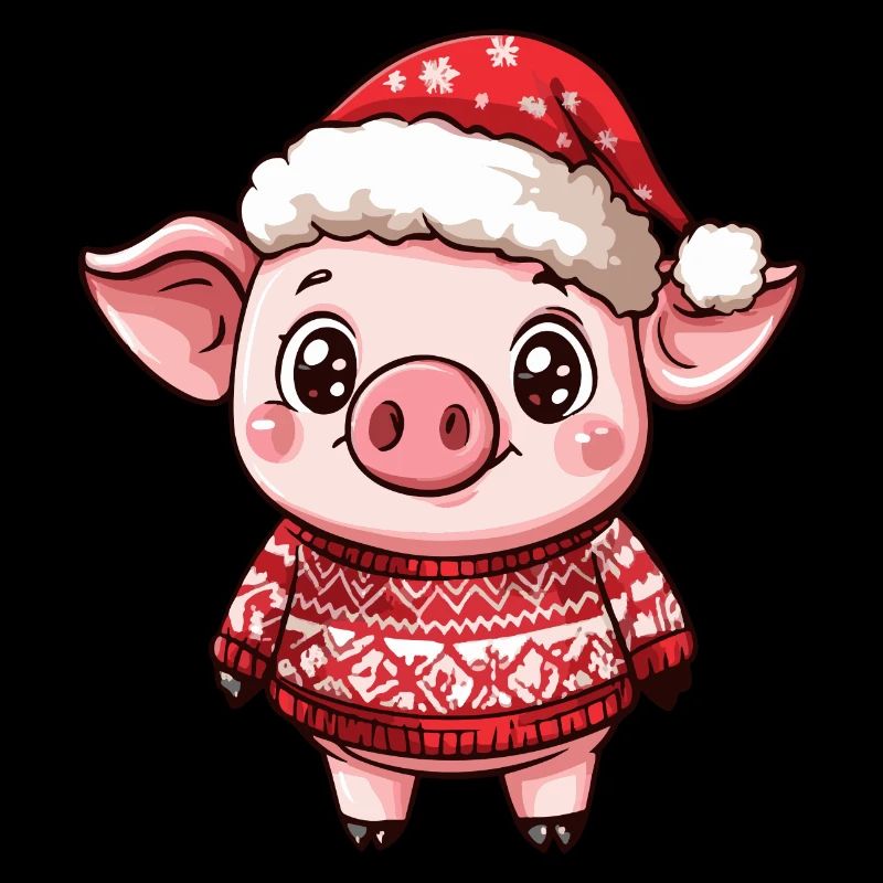 Schwein Weihnachten Comic