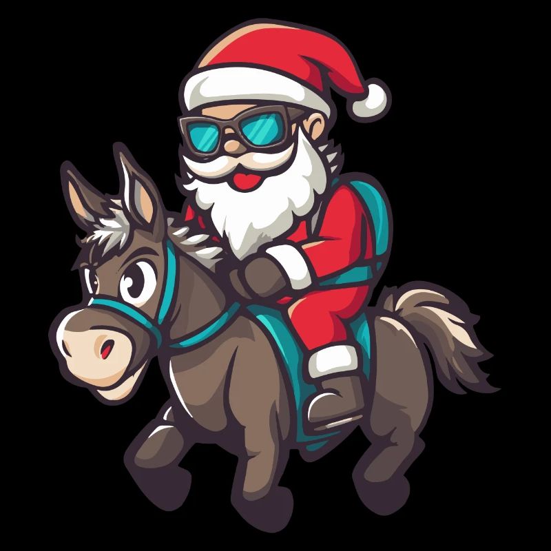 Âne Père Noël