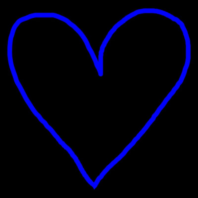 Herz blau Geschenkidee