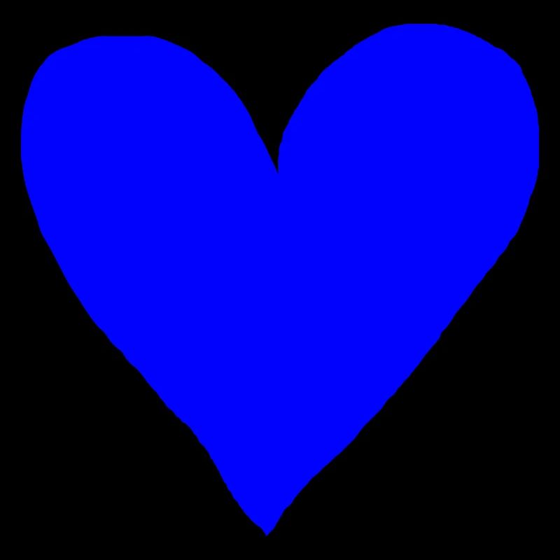 Idée cadeau bleu cœur