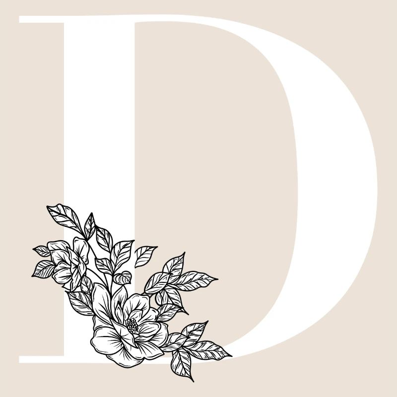 Lettre D Fleur