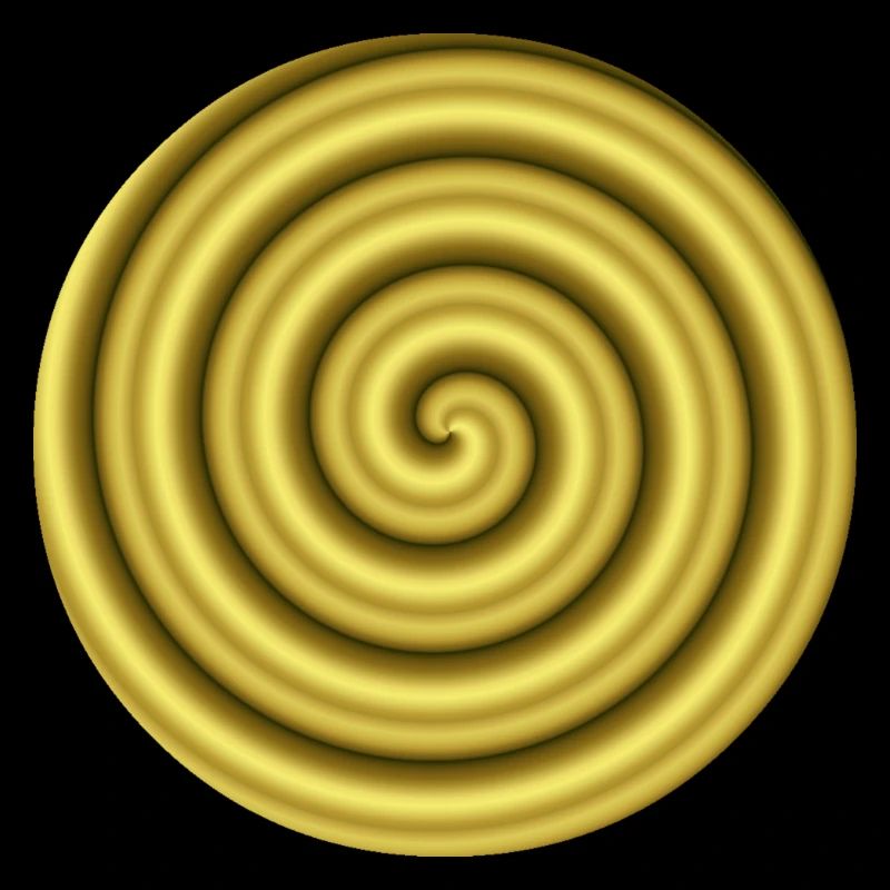 3D Hypnosis Gold Gift Idea Optical Illusion