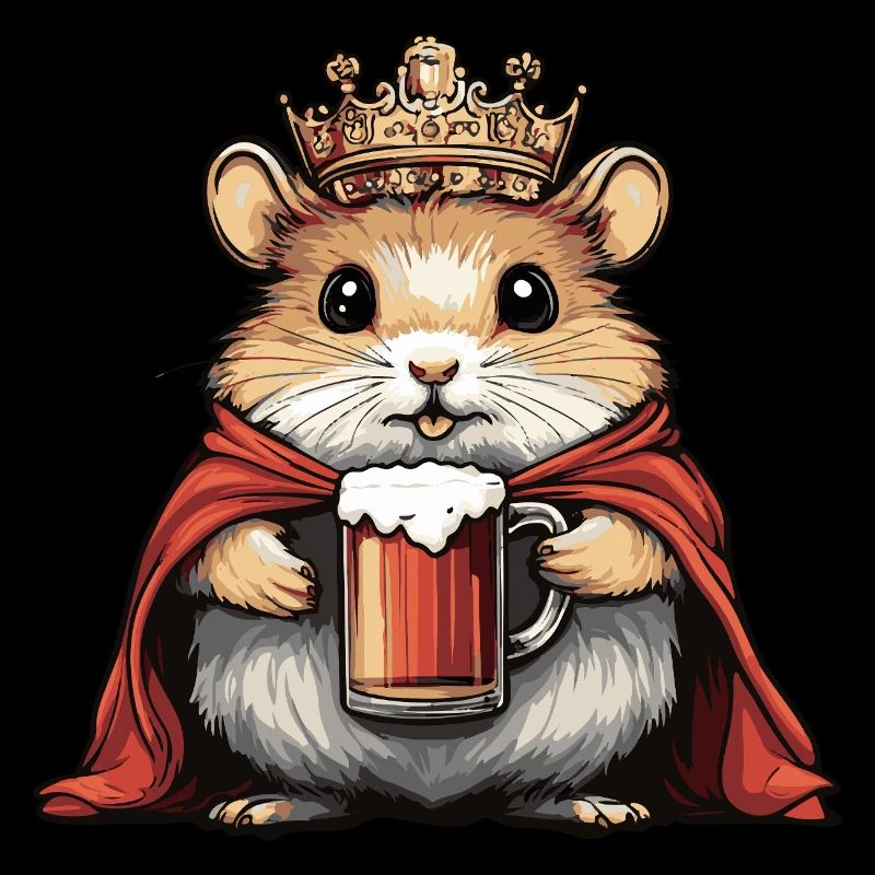 Bière de hamster drôle