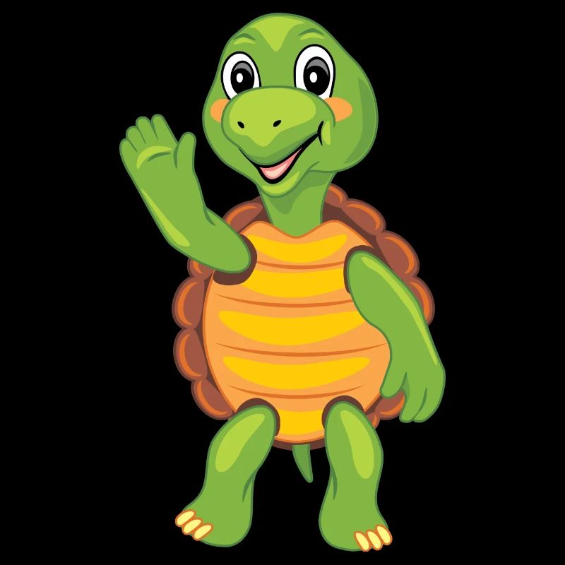Tortue drôle de bande dessinée