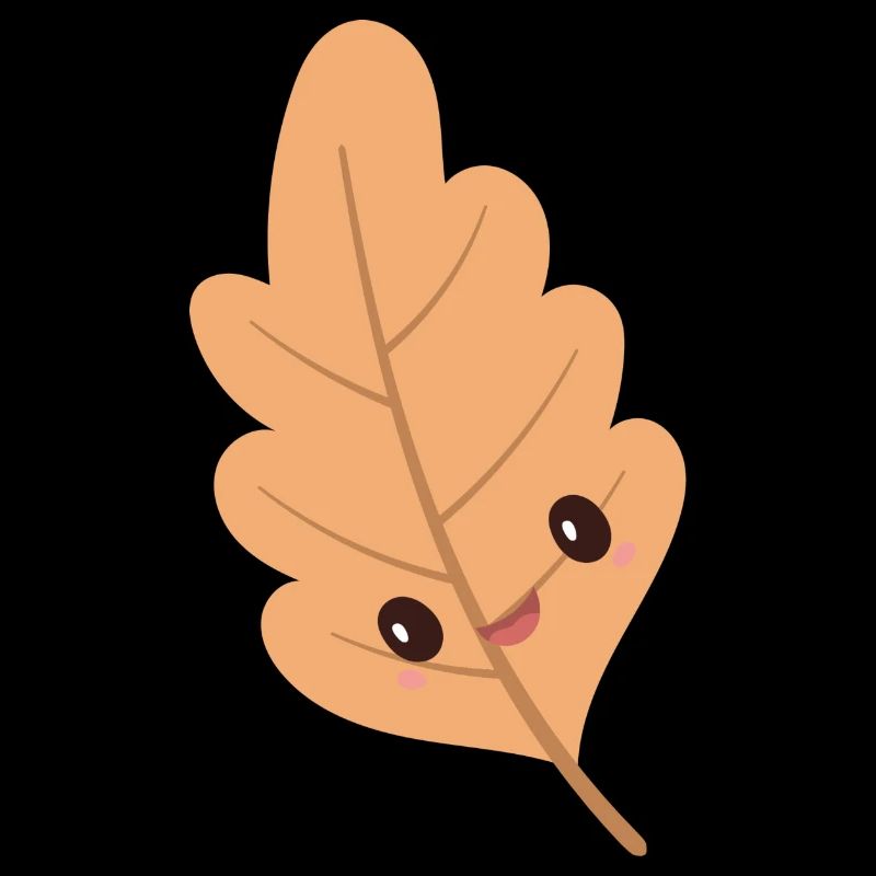 Feuille Kawaii