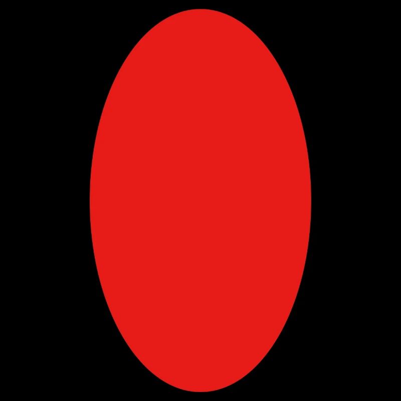Circle - Red - Oval