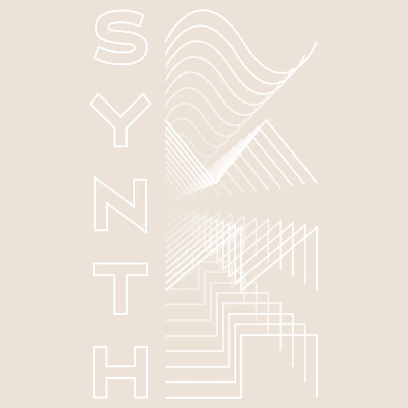 Synth Waveform Audio Analog Design Modular Gift