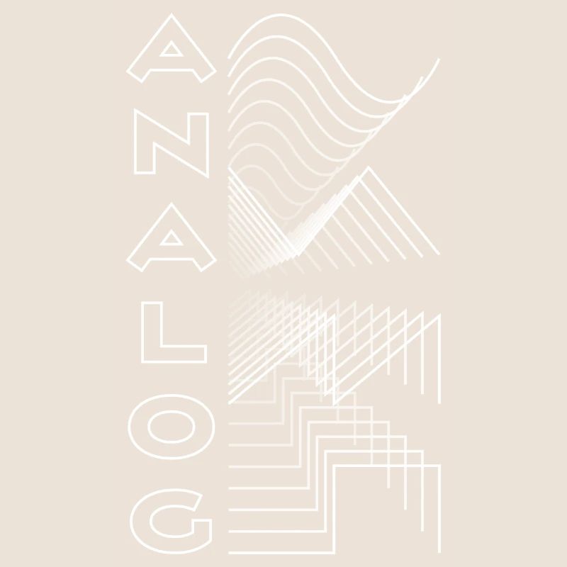 Analog Waveform Audio Digital Design Modular Gift