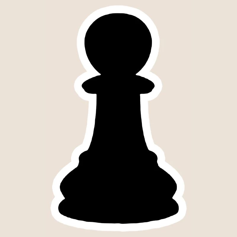 Schwarzer Bauer Schach Schachbauer Schachfigur