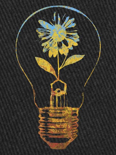 lampe et fleur