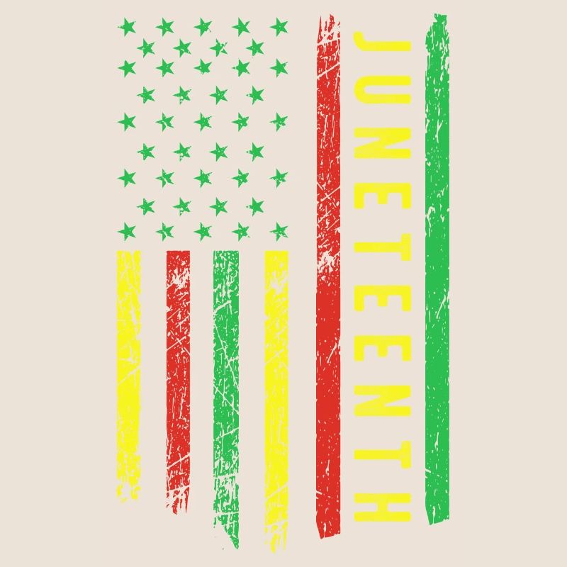 Juneteenth dans un drapeau pour l’histoire des Noirs africains
