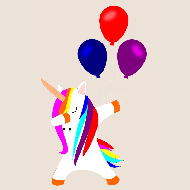 dabbing unicorn, dabbendes Einhorn Einhörner