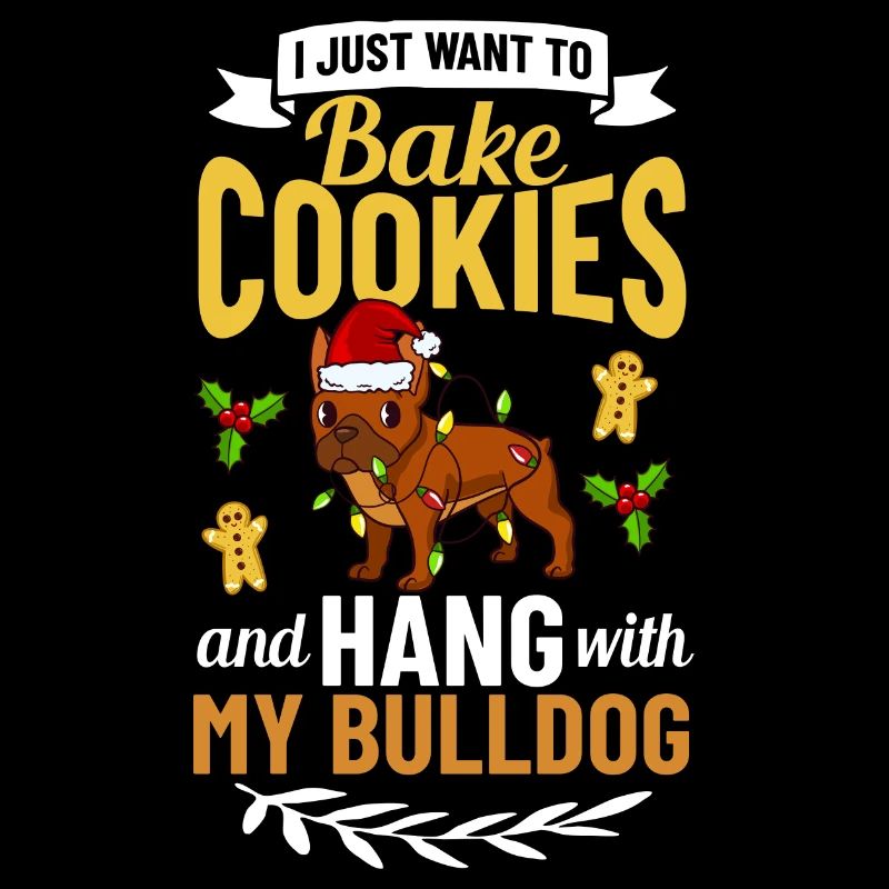Bouledogue anglais chien chiot Noël