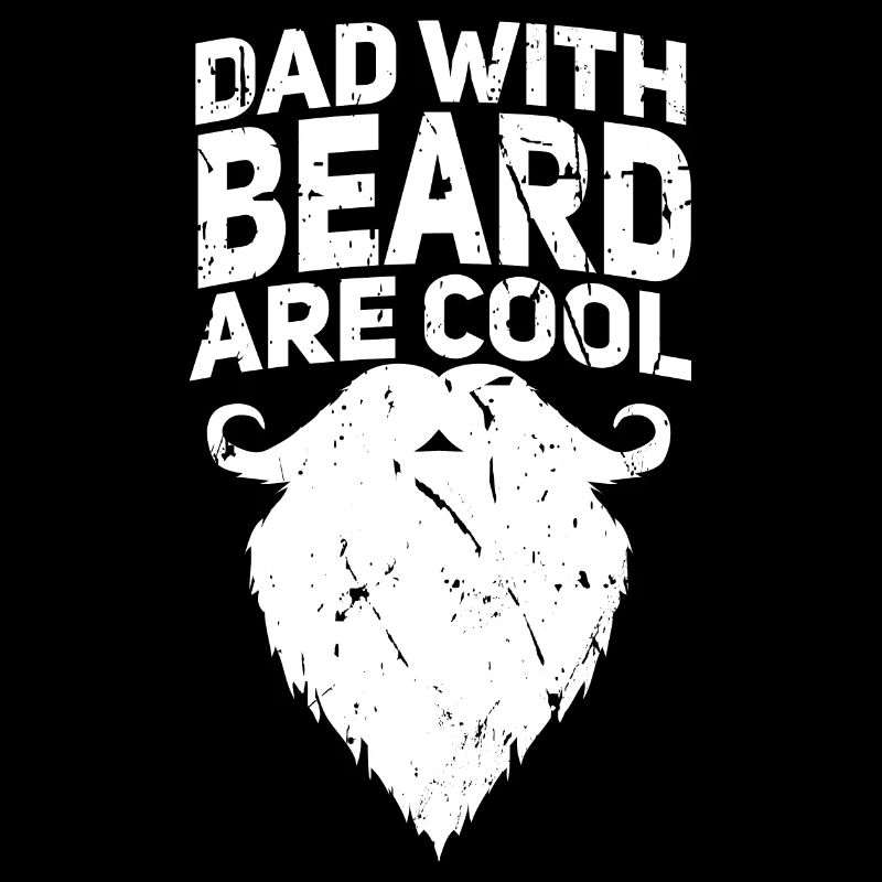 Papa mit Bart sind cool, lustige Zitatgestaltung, Text