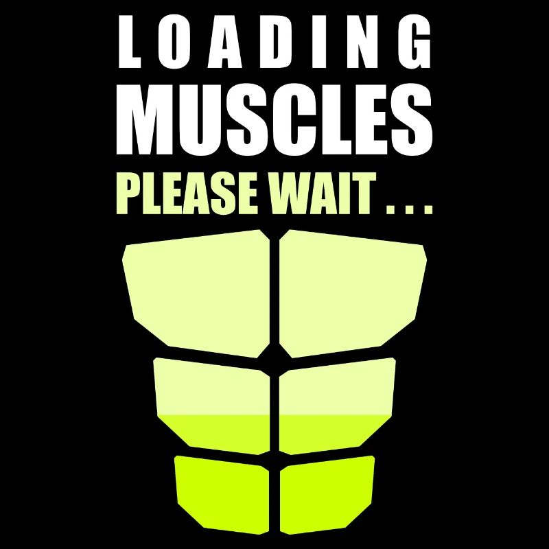Muscles de chargement s’il vous plaît attendre