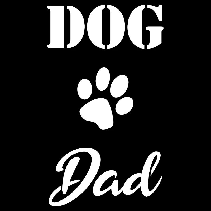 Dog Dad Cadeau blanc