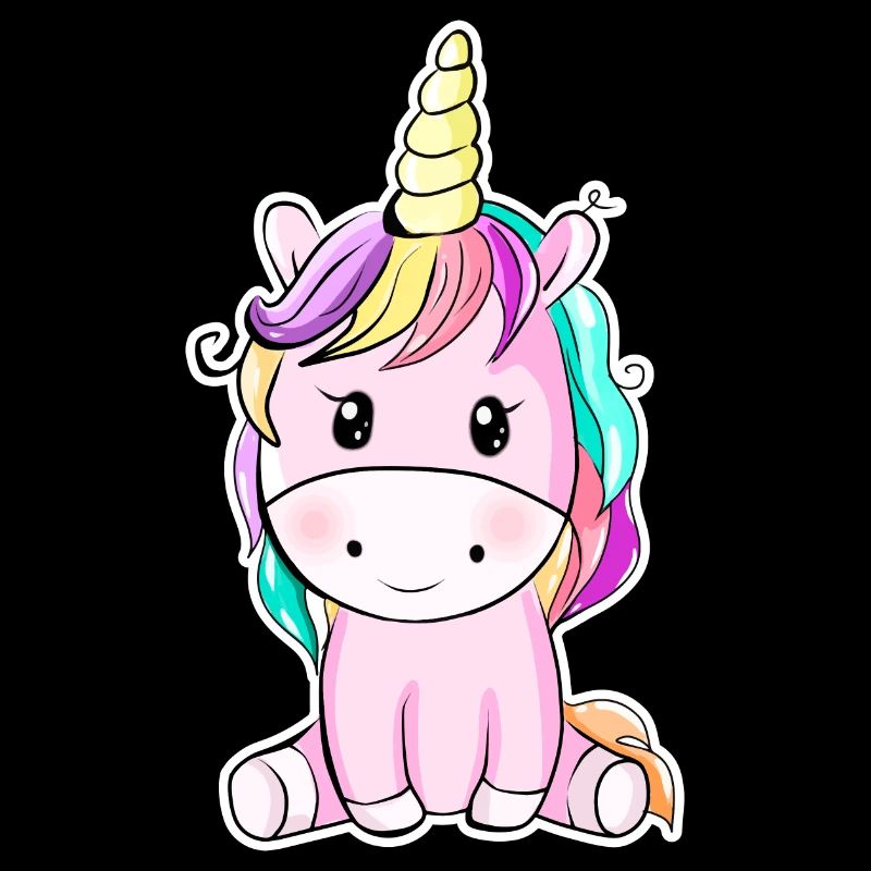 Niedliches Einhorn Sticker Aufkleber