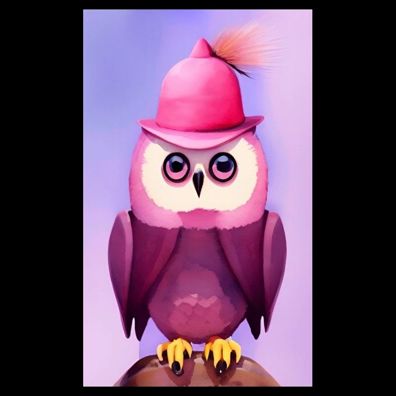 Owl with hat