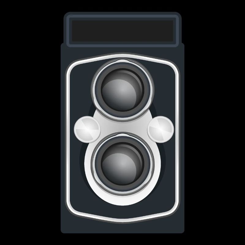 Caméra reflex à double objectif propre