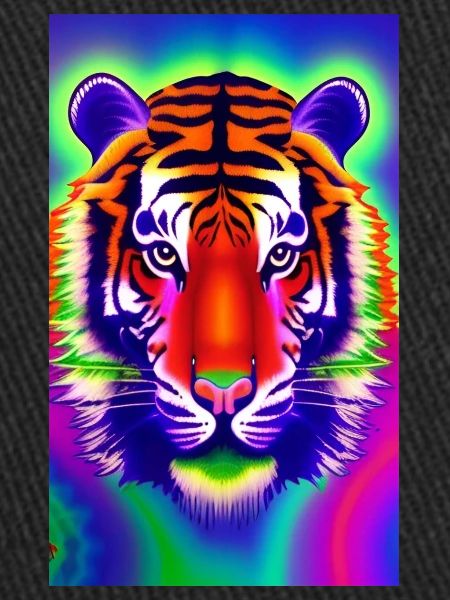 Psychedelic tiger