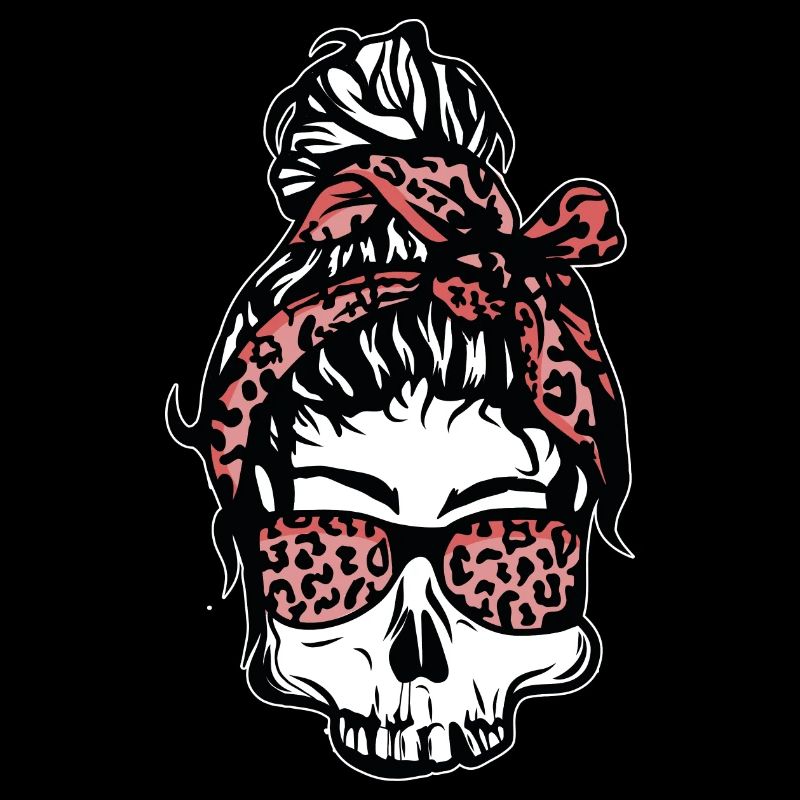 Crâne féminin // Illustration