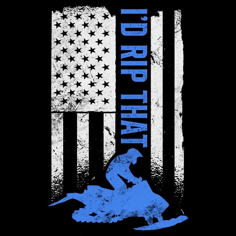 I'd rip that | USA Flag and Biker