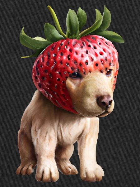 Chien fraise