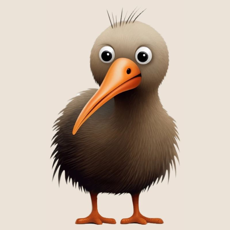 Cute Kiwi Bird