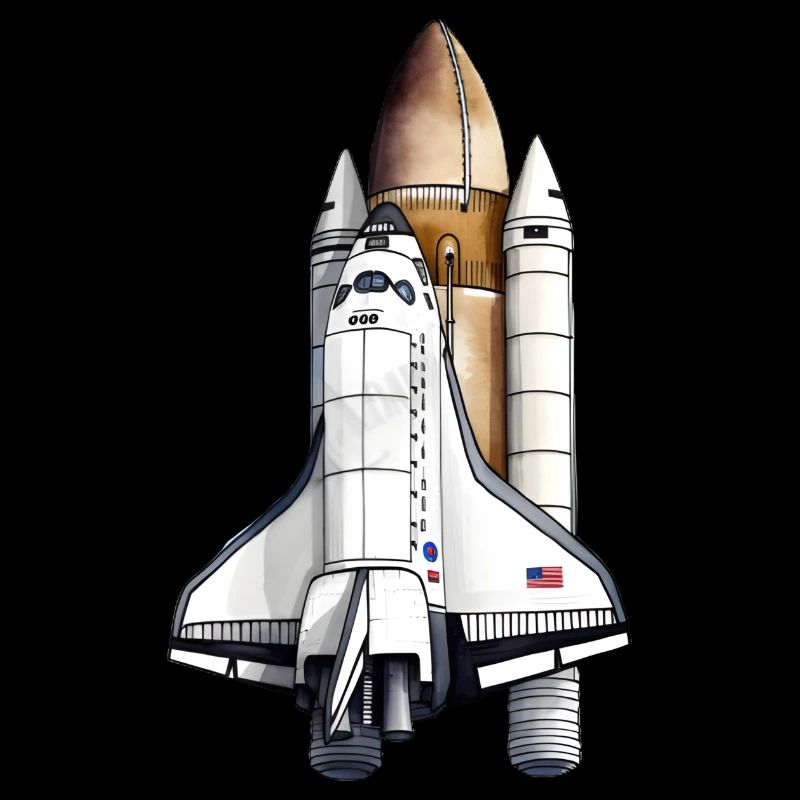 Navette spatiale au décollage