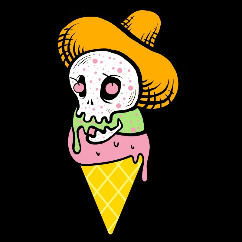 Cornet de crème glacée drôle - Spooky Ice Cream