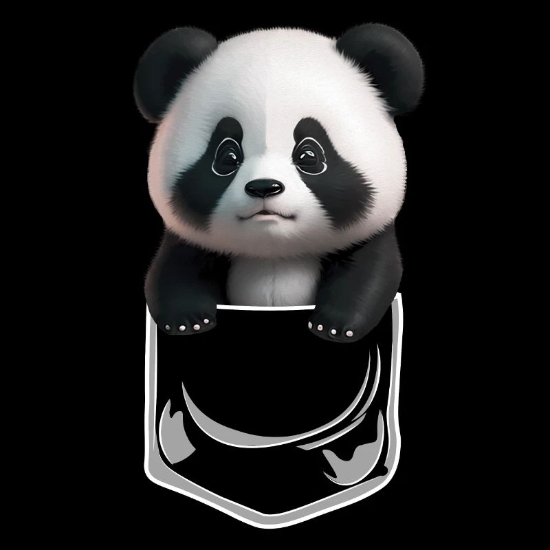 Baby Panda Breast White