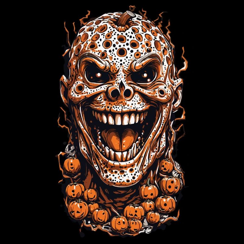 Effrayant Halloween Pumpkin Trypophobia Design