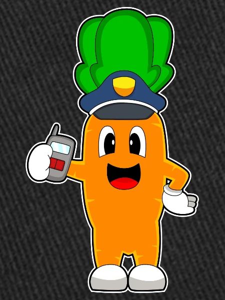 Carrot Policier Microphone Police