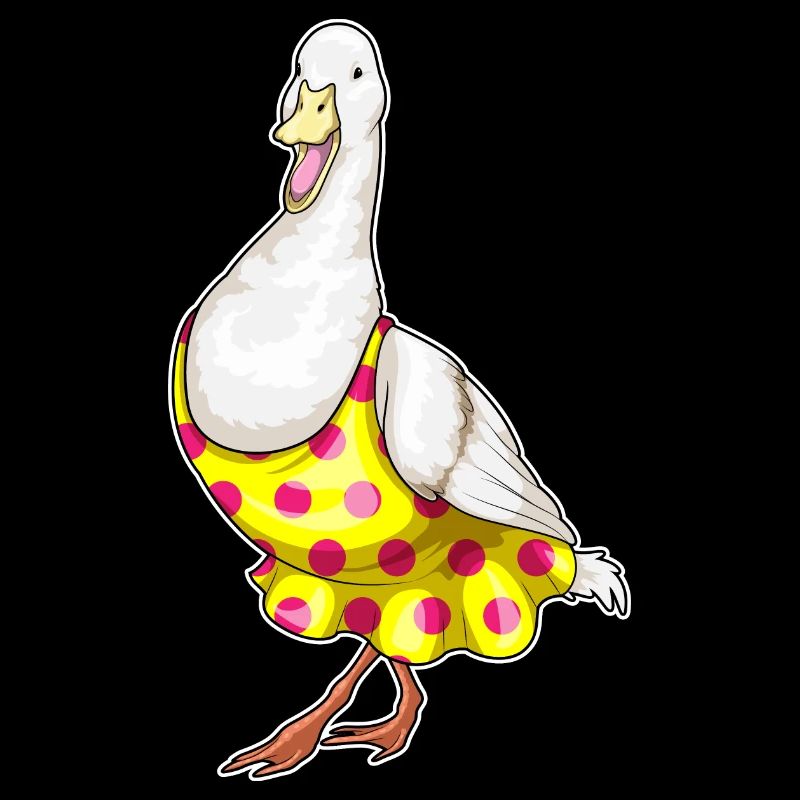 Robe à pois de canard
